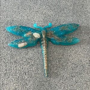 Blue Dragonfly Resin Decor